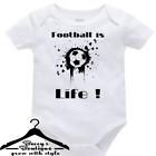 Custom BabyGrow Vest Bodysuit - Football is life - Sport - Soccer - Footie