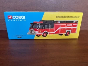 Corgi 1/50 Scale 52202 - E-One Cyclone II Pumper Schaumburg - Red/Black - Picture 1 of 12