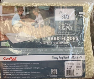 Eco Stay Rug Pad For Up To 2’ X 4’ Keeps Rugs In Place Prevents Slips - Picture 1 of 4