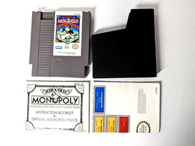 Monopoly (NES, 1991) Original Game cartridge, poster, manual & sleeve. Tested