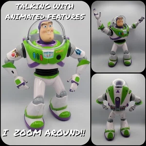 Disney/Pixar 13.5" Interactive Buzz Lightyear Action Figure Toy Story RARE WORKS - Picture 1 of 23