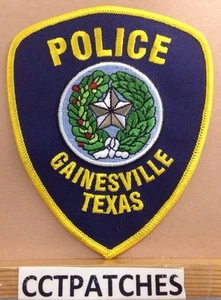 GAINESVILLE, TEXAS POLICE SHOULDER PATCH TX  - Picture 1 of 2