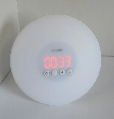 Philips Wake-Up Light HF3500 Sunrise Simulation Alarm Clock Works Great - Image 1 of 2
