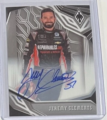JEREMY CLEMENTS 2020 Panini Chronicles Phoenix Racing AUTO /300 PRIZM - Image 1 of 2