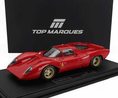 Top Marques FERRARI 312P 3.0L V12 COUPE 1969 RED with Showcase 1/18 Scale LE500 - Image 1 of 4