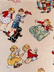 Fabric -Nicole de Leon Alexander Henry Go! with Dick and Jane 1999 36” L x 44” W - Picture 1 of 7