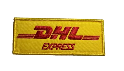 DHL Express Postal Service Premium 3in Embroidered Iron-on Patch - Image 1 of 3