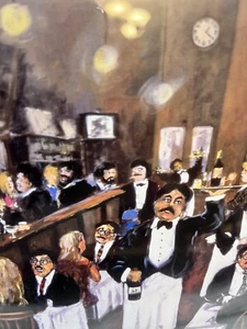 Guy Buffet "Washington Square Bar & Grill" gerahmter Druck - Bild 1 von 24