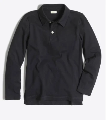 J.Crew Boys Long Sleeve Polo Shirt Navy Size 10 A8967 - Image 1 of 4
