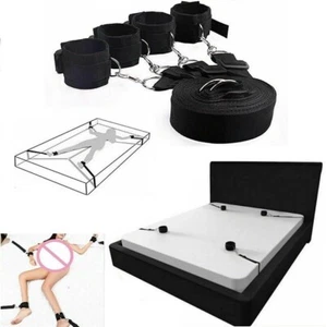 Fesseln Set Bondage Hand Fuß Fessel Bett Fesselset Handfesseln Fußfesseln DE - Bild 1 von 3