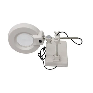 Lente d'ingrandimento da tavolo diametro 110V 22W 10X 5" nuova lampada strumento lettura - Foto 1 di 7