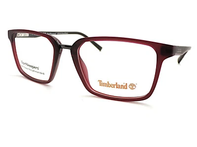 Timberland Glasses Frame Deep Matte Red Black Men's 53mm Eyeglasses TB1733 070 - Image 1 of 4