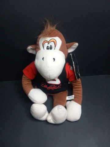 Nascar Dale Earnhardt #3 Brown Monkey Plush Animal 💯% New Made By Toy Factory Cover