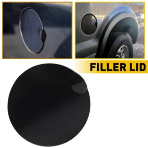 Black ABS Fuel Gas Tank Filler Lid Cap Door For 2009-2014 Ford F-150 2010 2011 - Foto 1 di 13