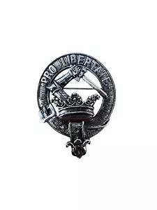 Wallace Clan Crest Pewter Cap Badge Brooch - Picture 1 of 1