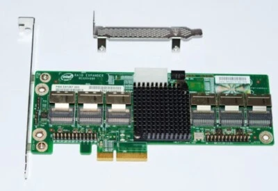 Intel RES2SV240 24port 6Gbps SATA SAS Expander Server Adapter Gebraucht - Image 1 of 3