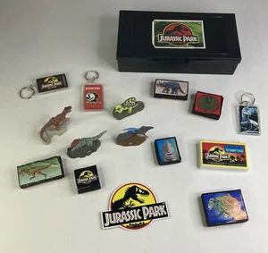 16-teiliges Jurassic Park Set inklusive: Box, Tinte, Schlüsselanhänger, Metallfiguren - Bild 1 von 10