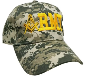 Gorra de béisbol Mason ARMY masones camuflaje sombrero masónico masones, brújula y cuadrado - Imagen 1 de 6
