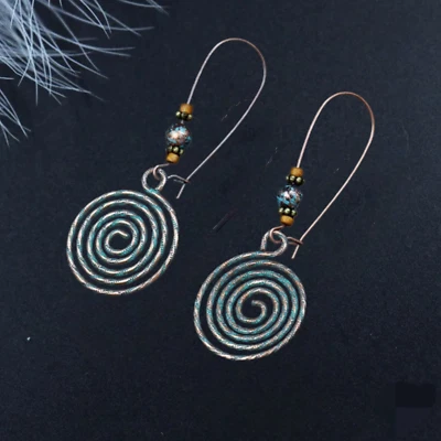 Pendientes colgantes estilo boho vintage de moda para mujer joyería de moda Foto 1 de 3