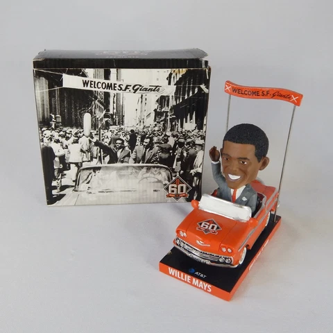 San Francisco Giants 60th Anniversary Willie Mays BobbleHead AT&T Park Baseball Cover