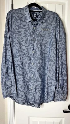 Camisa para hombre Gaastra Sail Maker Supplies abotonada L/S talla XL aves náuticas azul Foto 1 de 4