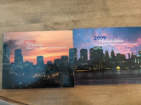2009 US Mint Set 36 Coin Uncirculated Set Complete Philadelphia & Denver Cover