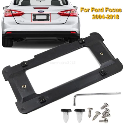 For Ford Focus RS 2004-2018 Rear Bumper License Plate Mount Bracket Tag Holder Foto 1 de 4