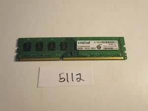 Crucial CT51264BA160B.M16FKR 4Gb PC3-12800 1600Mhz DDR3 Desktop Memory RAM 5112 - Picture 1 of 2