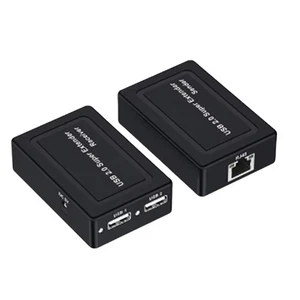 100M 2 Ports USB 2.0 Extender über RJ45 Cat5e Cat6 Ethernet Netzwerkkabel f3809 - Bild 1 von 8