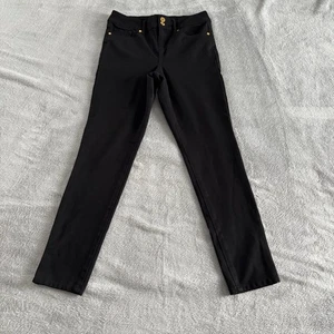 Anne Klein Jeans Black Pants Women's Size 8 Gold Button Detail - Picture 1 of 11