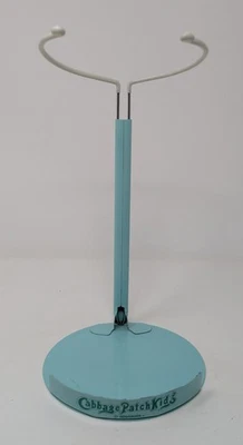 Vtg Cabbage Patch Kids Metal Doll Display Stand Green Adjustable Applause 10"x6" - Image 1 of 3