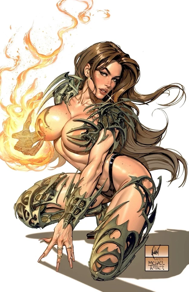 Witchblade #14 Cedric Poulat Michael Turner Homage Variant Cover (A) LTD 500 - Image 1 of 1