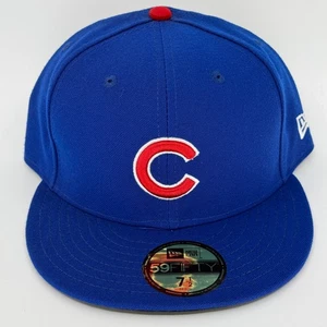 Cappello Berretto Chicago Cubs New Era 7 1/2 Fitted 59Fifty On Field - Foto 1 di 2