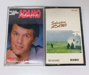 Salvatore Adamo Lot 2 Cassette Ses Plus Grands Succès/Puzzle C'est Ma Vie/Elle - Foto 1 di 18