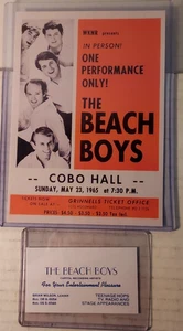 The Beach Boys Repro concert ad and card - Picture 1 of 2