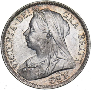 1901 Halfcrown - Victoria British Silver Coin - Superb - Picture 1 of 2