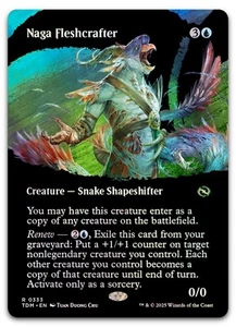 Naga Fleshcrafter (Borderless) #333 (Foil) (NM) Tarkir Dragonstorm TDM Magic MTG - Bild 1 von 2