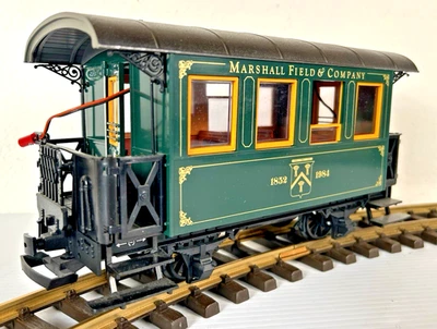 LGB 3007 MF Marshall Field & Co Lighted Passenger Car G Gauge in Box - RARE! - Image 1 of 4