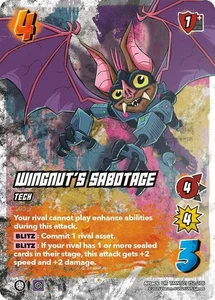 1X-Wingnut's Sabotage - Foil-TMNT01-Teenage Mutant Ninja Turtles-Universus - Picture 1 of 1