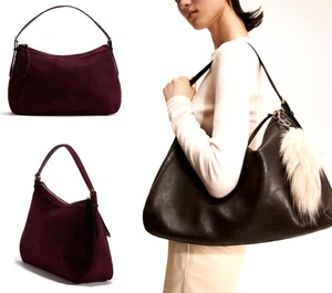 H&M Shoulder Bag ( Dark Brown / Burgundy ) 1274257006 Adjustable Shoulder Strap - Picture 1 of 10