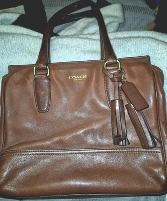 Auténtico bolso de hombro COACH Legacy Candace de cuero rojo 19891 Foto 1 de 4