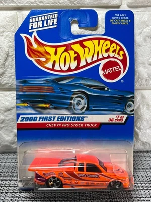 Hot Wheels 2000 primeras ediciones #7 de 36 autos Chevy Pro Stock Truck 2000 #067 Foto 1 de 4