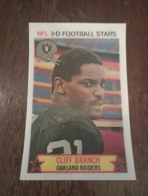 1980 Stop N' Go 3-D #42 Cliff Branch (NM-MT+) - Image 1 of 2