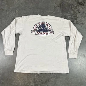 Camiseta Vans Off The Wall Para Hombre XL Blanca Manga Larga Parca Monopatín - Imagen 1 de 19