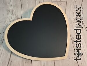 Heart Shaped Chalkboard Decretive Wood Surround DIY Crafts Wedding Day Idea