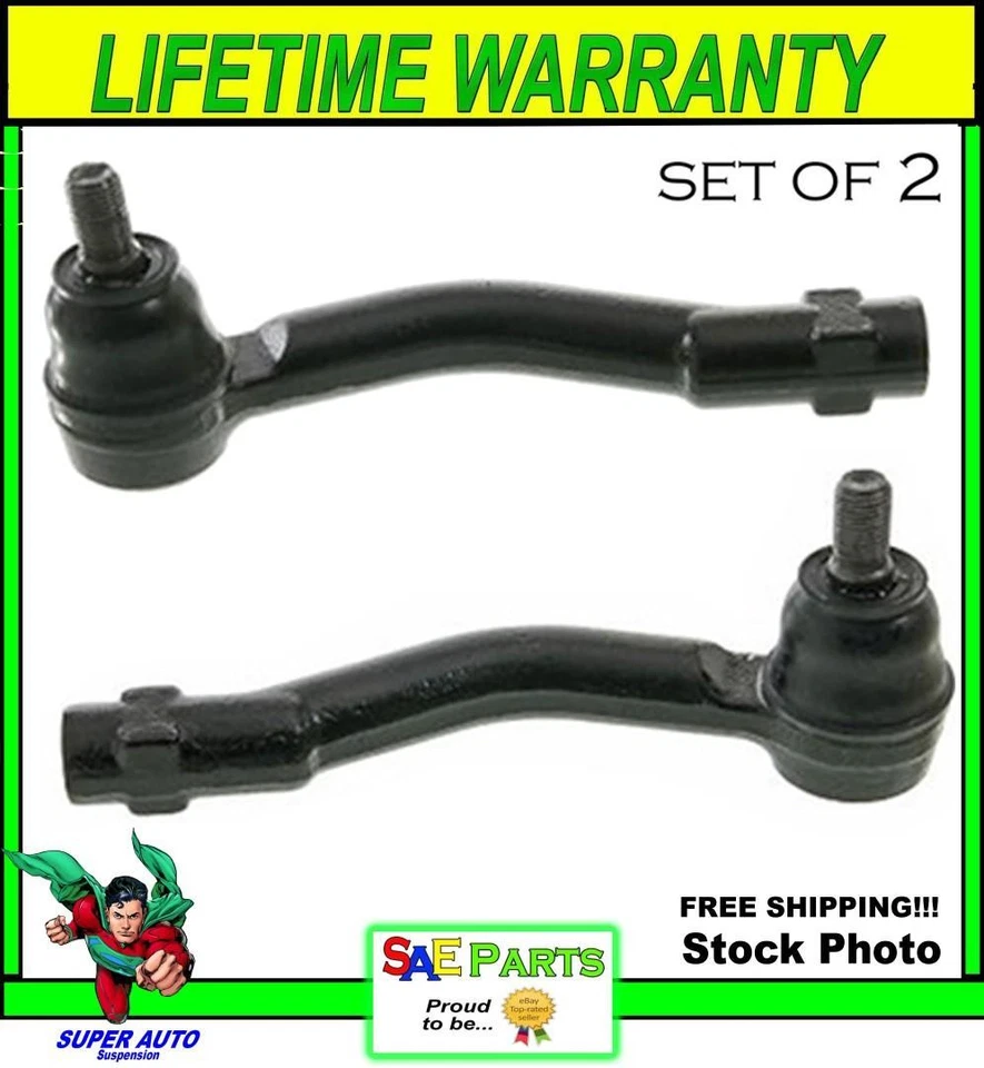 *NUEVO* SET Extremo de varilla de amarre de dirección de alta resistencia ES3629 y ES3630 exterior delantero Foto 1 de 1