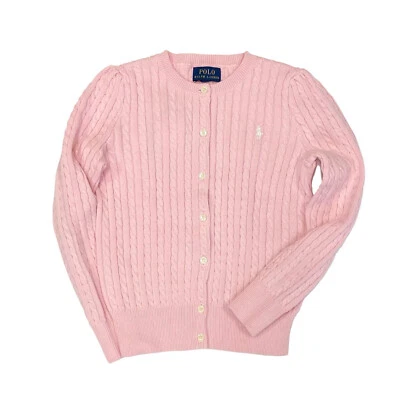 Polo Ralph Lauren Niñas Suéter Cable Cárdigan Talla Grande Niños Talla 12-14, Grande Foto 1 de 3