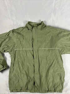 Vintage iZod Herren Large Green Jacke Windbreaker Full Zip Golf Outdoor Street - Bild 1 von 8