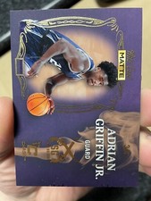2022 Wild Card Matte ADRIAN GRIFFIN JR. SMOKING GUNS SG-11 Purple #3/4 Atlanta