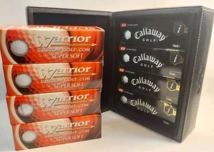 Lot Callaway Tour i in NOV GIFT BOX & Warrior Super Soft Golf Balls 24 Total - Picture 1 of 8